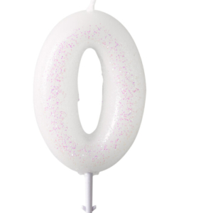 *Vela Blanca Purpurina 6,5cm (Nº 0) /Ref: 9904375