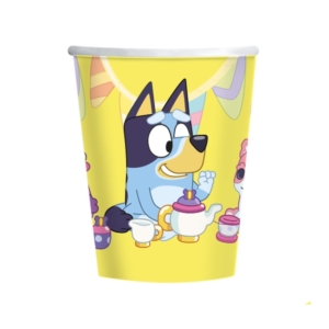 .8 UNDS. Vasos 266ml Papel Bluey /Ref: 9915381-66