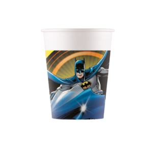 .8 UNDS. Vasos Papel 200ml Batman Fsc /Ref: 93507