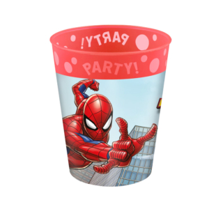 .1 UNDS. Vaso Plástico Reutilizable 250ml Spiderman /Ref: 95692