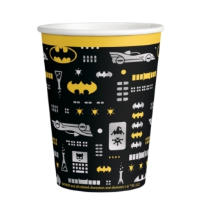 .8 UNDS. Vasos 250ml Papel Batman /Ref: 9915092