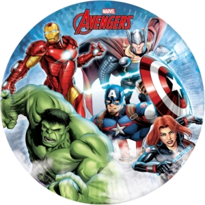 .Pack 8 Unds. Platos 23cm Avengers INF. /Ref: 93871