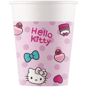 .8 UNDS. Vasos 200ml Hello Kitty Fashion Fsc /Ref: 94700