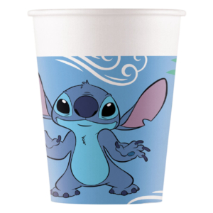 .8 UNDS. Vasos Papel 200ml Stitch Y Angel /Ref: 96795