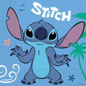 .Pack 20 Unds. SERVILLETAS 33×33 Stitch Y Angel Fsc /Ref: 96796