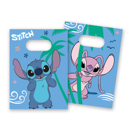 4 Bolsas Papel Stitch Y Angel /Ref: 96915
