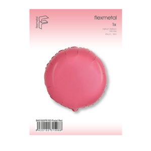 globo circulo foil rojo pastel