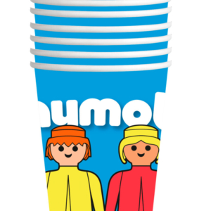 .8 UNDS. Vasos Playmobil 250ml /Ref: BS10627