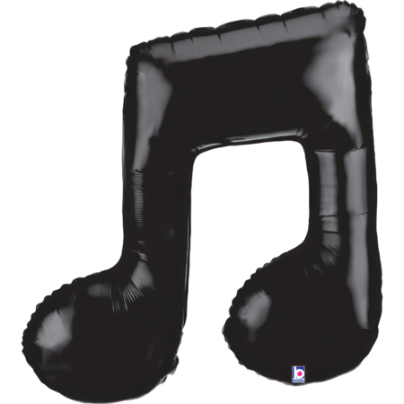 ,Forma Nota Musical Doble Negro 66X68cm (0,033m3) / Ref: G853775