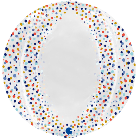 .Orbz Burbuja Cristal Confeti 48cm Sin Valvula – Sin Empaquetar (0,063m3) /Ref: G7440221-23