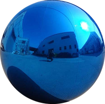 .:Esfera Mirror Balls Azul 80cm Con Válvula + Kit Pinchazo / Ref: I005-08