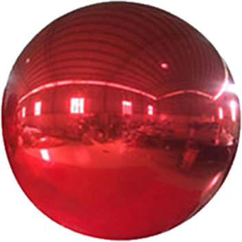 Esfera Mirror Balls Rojo 80cm Con Válvula + Kit Pinchazo / Ref: I006-08