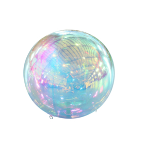 Bola de espejo inflable iridiscente, bolas grandes y brillantes, globo de espejo gigante hermético, esfera sellada de PVC grande para decoración de boda
