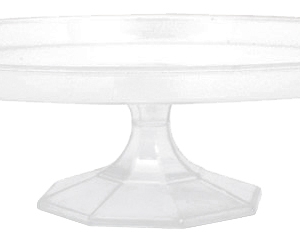 BANDEJA STAND POSTRE TRANSPARENTE PEQ. 24.7cm (No cristal)/Ref: 438195-86