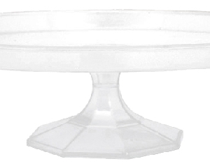BANDEJA STAND POSTRE TRANSPARENTE MEDIANA 29.8cm (No cristal)/Ref: 438196-86