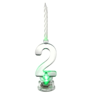 *.Vela Led Nº 2 3.5X13cm Parafina Y Plastico /Ref: 5861-2
