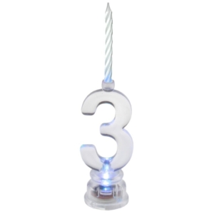 *.Vela Led Nº 3 3.5X13cm Parafina Y Plastico /Ref: 5861-3