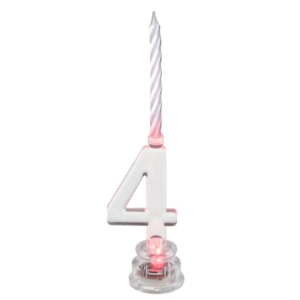*.Vela Led Nº 4 3.5X13cm Parafina Y Plastico /Ref: 5861-4