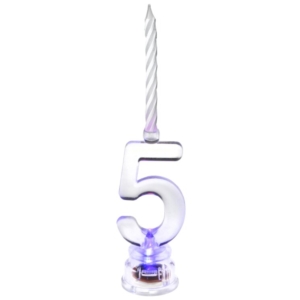 *.Vela Led Nº 5 3.5X13cm Parafina Y Plastico /Ref: 5861-5
