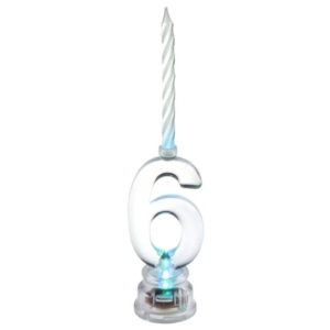 *.Vela Led Nº 6 3.5X13cm Parafina Y Plastico /Ref: 5861-6