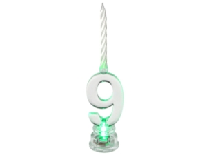 *.Vela Led Nº 9 3.5X13cm Parafina Y Plastico /Ref: 5861-9 *.Vela Led Nº 9 3.5X13cm Parafina Y Plastico /Ref: 5861-9