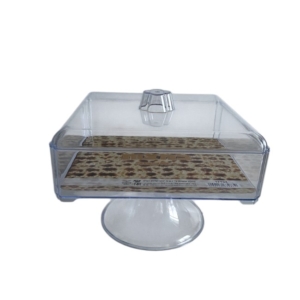 BANDEJA STAND CON TAPA 20,5 x 20,5cm CON BASE (No cristal)/Ref: 5NM17134