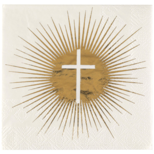 .Servilletas Ceremonia Oro 25 X 25cm Papel 3 Capas /Ref: 6847-3
