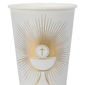 .Vasos Ceremonia Oro 7.8 X 9.7cm 27cl Carton /Ref: 7965-3