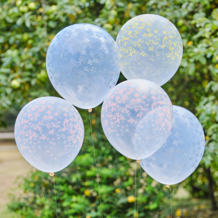 Globos Latex Estampado Flor /Ref: SP-602