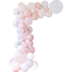 Kit Globos Latex Para Arco Blanco, Rosa Y Confeti Bride /Ref: TH-100