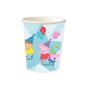 .Pack 8 Unds. Vaso de Papel 250ml Peppa Pig /Ref: 9918340-66