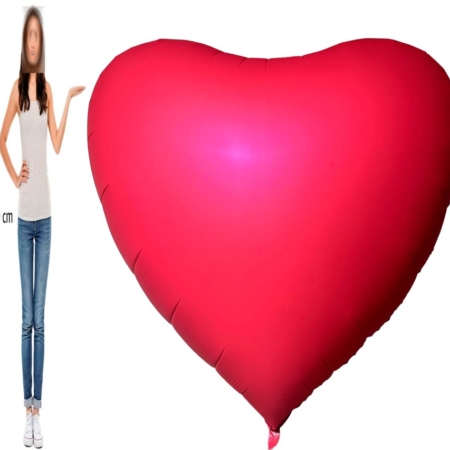 ,1,7m Jumbo Corazon Foil Rojo 170cm / 68 pulgadas / Ref: FC68002