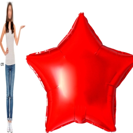 ,1,7m Jumbo Estrella Foil Rojo 170cm / 68 pulgadas / Ref: FC68013