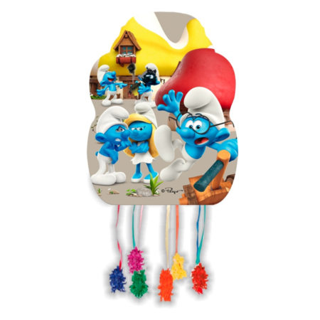 piñata mediana pitufos