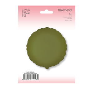 globo circulo verde oliva matte