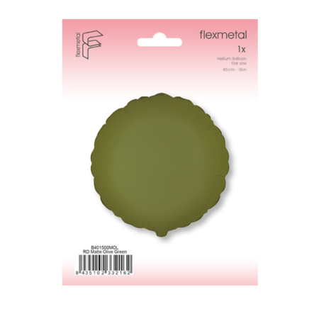 globo circulo verde oliva matte