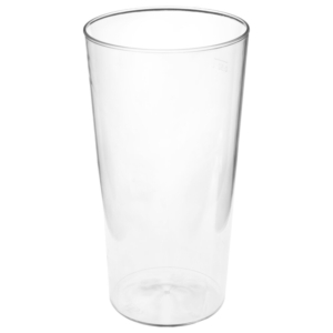 Vaso Reutilizable Conico Cerveza Transparente 60cl Material SAN (No cristal) /Ref: 52894-21