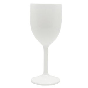 Copas Vino Reutilizables Blancas 300ml (No cristal) /Ref: 96653