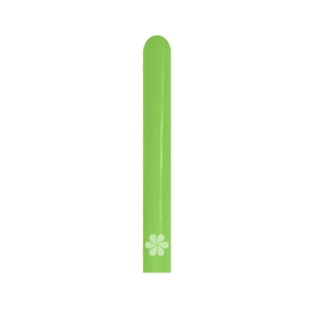 B/20 Globos Latex Modelar Fashion Solido Verde Lima 7,5cm X 150cm /Ref: 360-031-20
