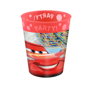.Vaso Plástico Reutilizable 250ml Cars /Ref: 96250