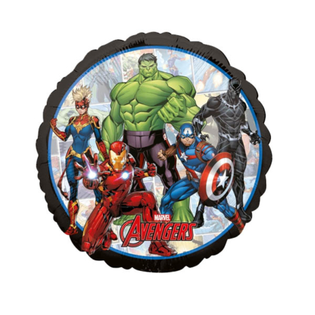 Globo Circular Avengers estampado Superhéroes