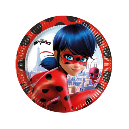 Platos de Ladybug 8 unds.