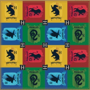 .Pack 16 Unds. Servilletas 33cm x 33cm Harry Potter Escudos /Ref: 9915075