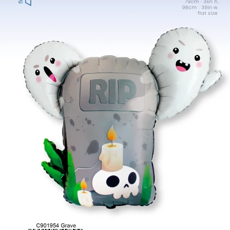 -.Grave Halloween 57X98cm /Ref: C901954